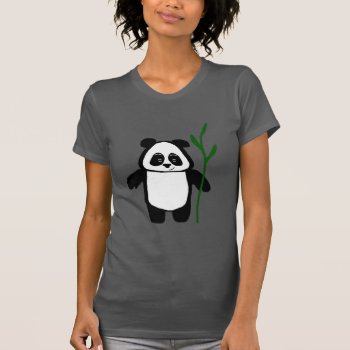 Bamboo The Panda Bella Canvas Ladies Tshirt by pandathings at Zazzle