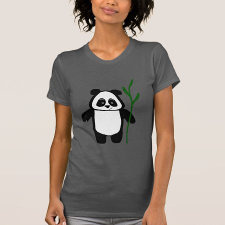 Bamboo The Panda Bella Canvas Ladies Tshirt