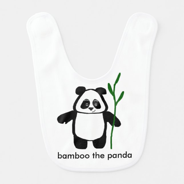 Bamboo the Panda Bib For Babies (Front)