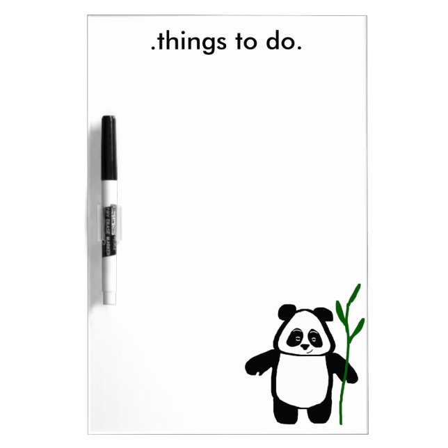 Bamboo the Panda Dry Erase Board (Front)