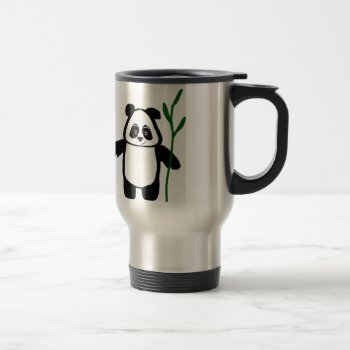 Bamboo The Panda Flask Travel Mug by pandathings at Zazzle