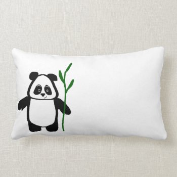 Bamboo The Panda Pillow Cushion by pandathings at Zazzle