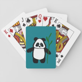 Bamboo The Panda Playing Cards by pandathings at Zazzle