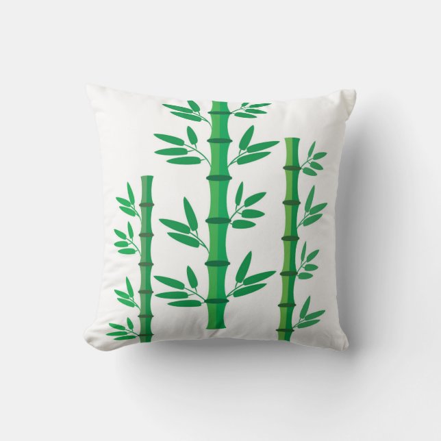 Bamboo Throw Pillow (Front)