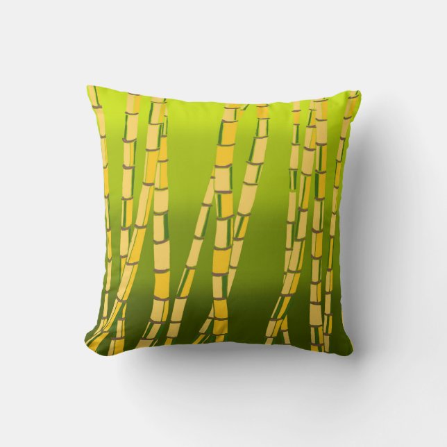 Bamboo Throw Pillow (Front)