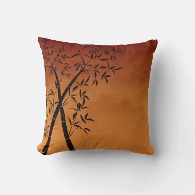 Bamboo Throw Pillow (Front)