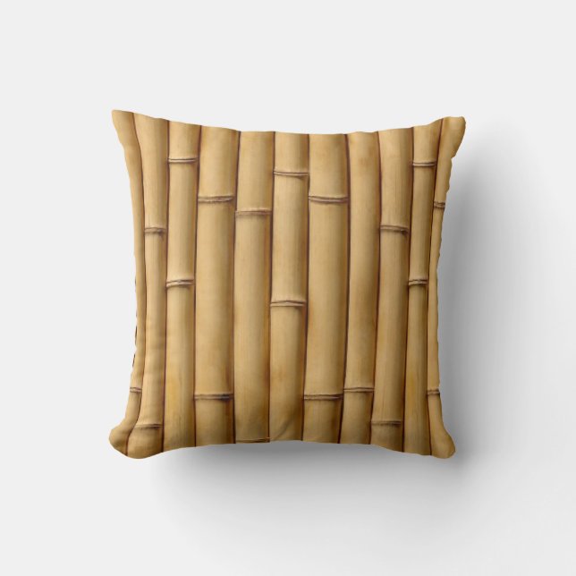 Bamboo Throw Pillow (Front)