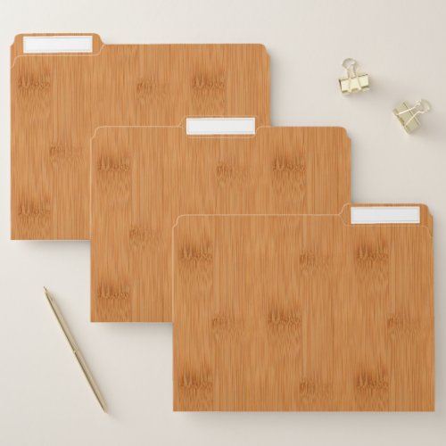 Bamboo Toast Wood Grain Look File Folder