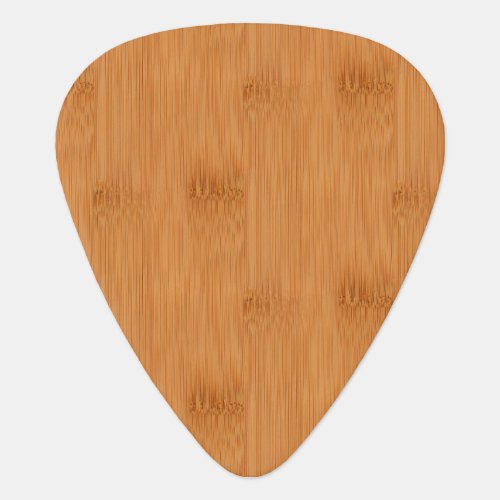 Bamboo Toast Wood Grain Look Guitar Pick