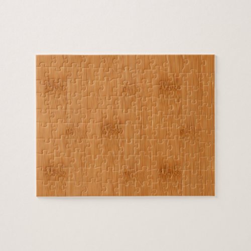 Bamboo Toast Wood Grain Look Jigsaw Puzzle