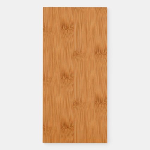 Bamboo Toast Wood Grain Look Magnetic Notepad