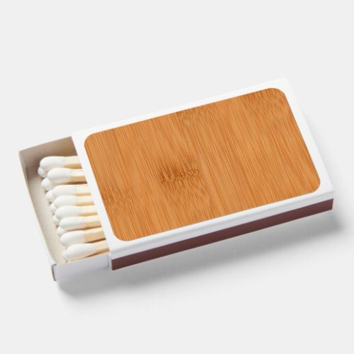 Bamboo Toast Wood Grain Look Matchboxes