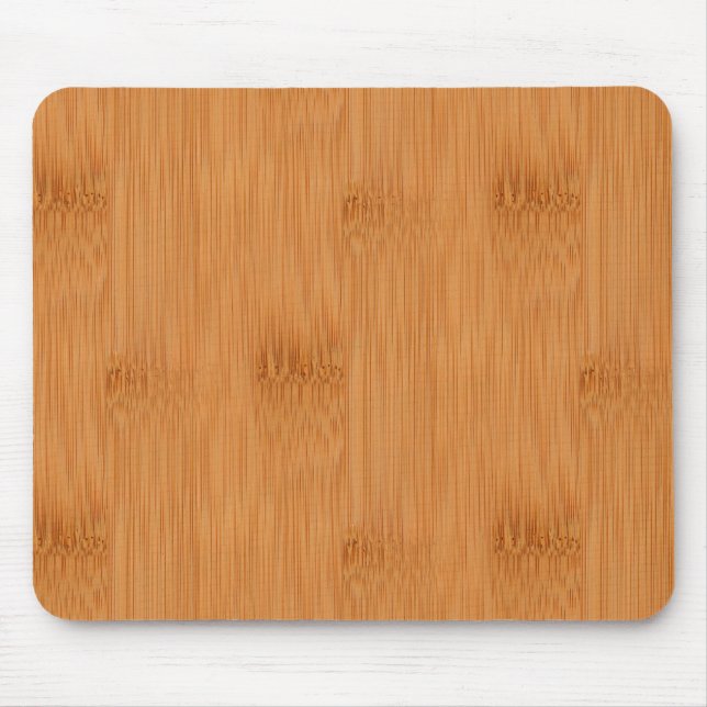 Bamboo Toast Wood Grain Look Mouse Pad (Front)