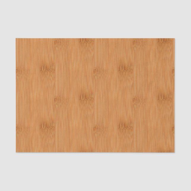Bamboo Toast Wood Grain Look Tissue Paper (Front)