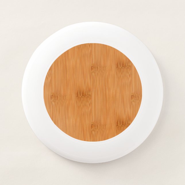Bamboo Toast Wood Grain Look Wham-O Frisbee (Front)