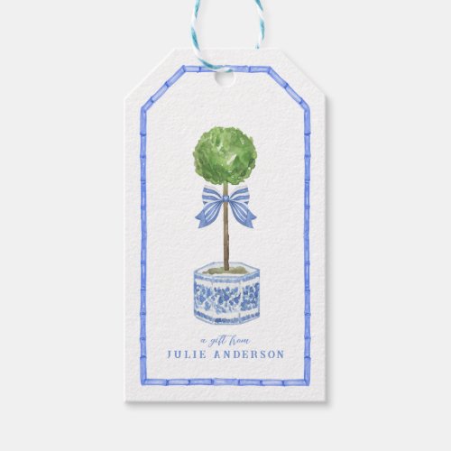 Bamboo Topiary Garden  Chinoiserie  Gift Tags