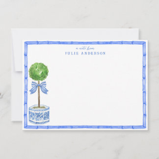 Bamboo Topiary Garden | Chinoiserie Note Card