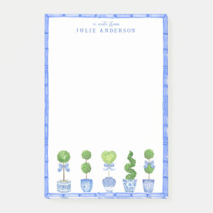 Bamboo Topiary Garden   Chinoiserie  Post-it Notes