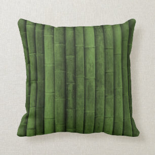 Bamboo wall throw pillow