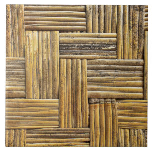 Bamboo weave texture ceramic tile