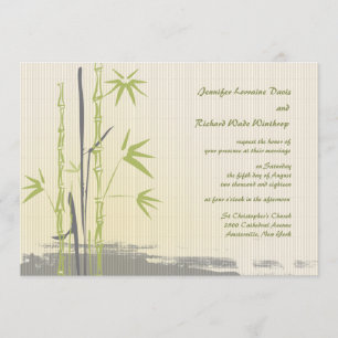 Bamboo Wedding Invitation