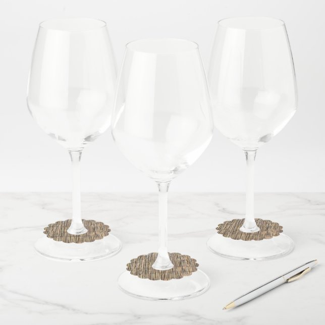 Bamboo Wine Glass Tag (Set)