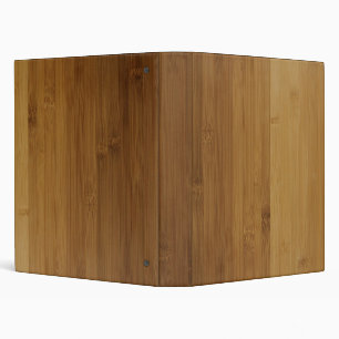 Bamboo Wood Print 3 Ring Binder