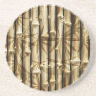 Bamboo Wood Texture Drink Coaster