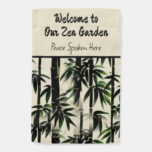 Bamboo Zen Garden Flag