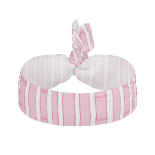 Bambooey Bamboo Stripe in Pink Elastic Hair Tie