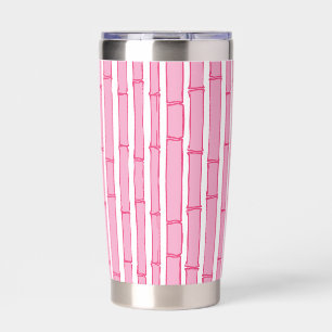 Bambooey Bamboo Stripe in Pink Insulated Tumbler