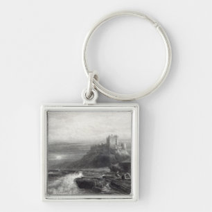 Bamborough Castle, engraved by S. Bradshaw Keychain