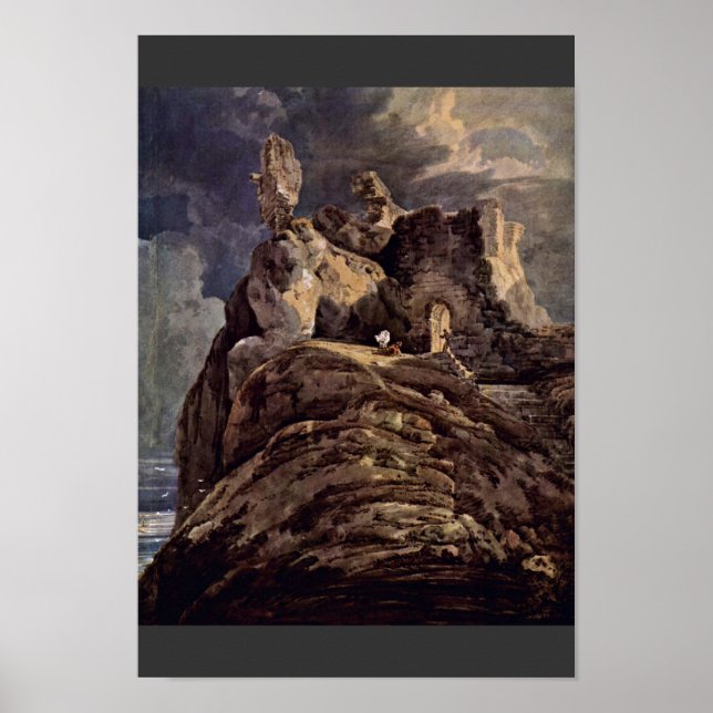 Bamburgh Castle Northumberland By Thomas Girtin (B Poster (Front)