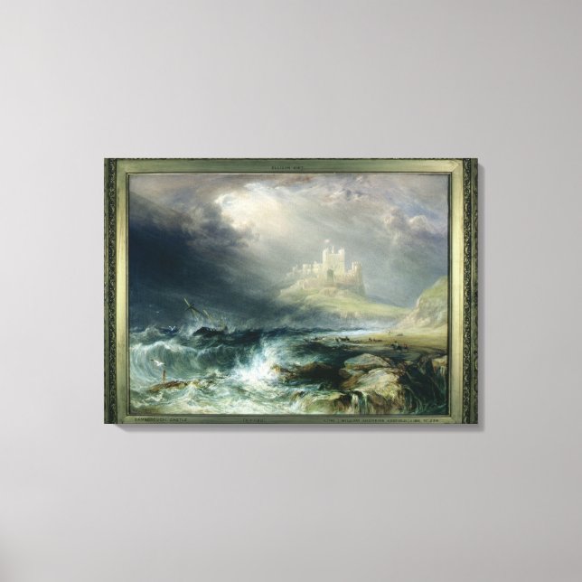 Bamburgh Castle, Northumberland Canvas Print (Front)