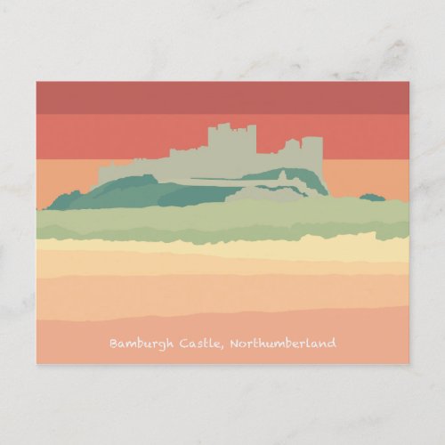 Bamburgh Castle Northumberland Holiday Postcard