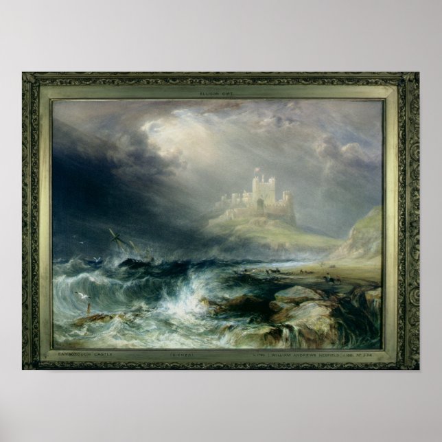 Bamburgh Castle, Northumberland Poster (Front)