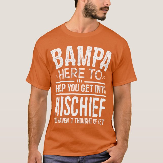 Bampaee from Grandchildren Funny Grandfather Bampa T-Shirt (Front)