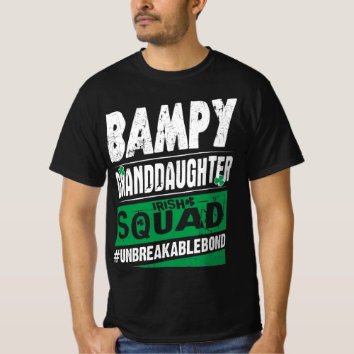 Bampy Granddaughter Irish Squad Unbreakablebond T_Shirt
