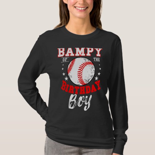 Bampy Of The Birthday Boy Baseball Theme Bday Cele T_Shirt