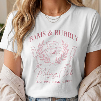 Bams and Bubbly Mahjong Social Club T-Shirt