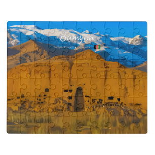 Bamyan, Afghanistan - Buddha Cliff Valley Jigsaw Puzzle