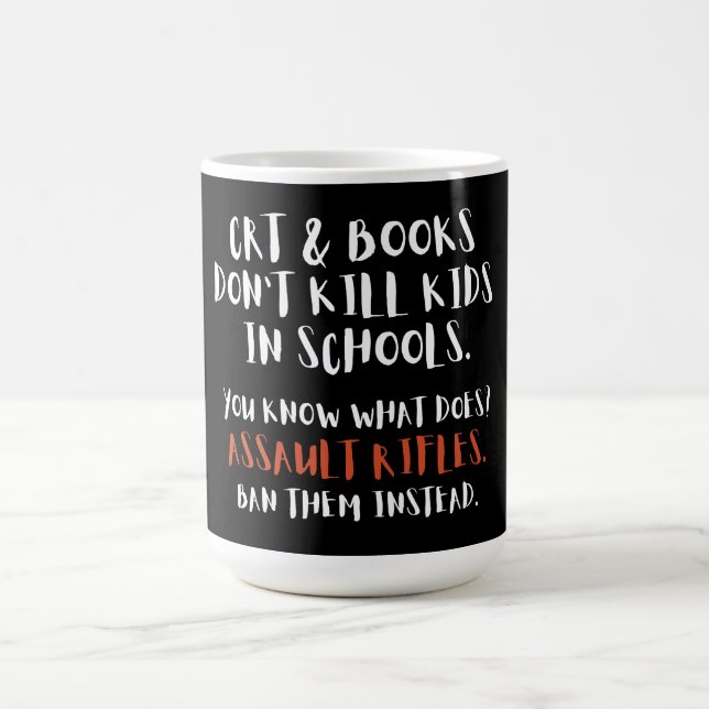 Ban Assault Rifles Instead Typography Large Coffee Mug (Center)
