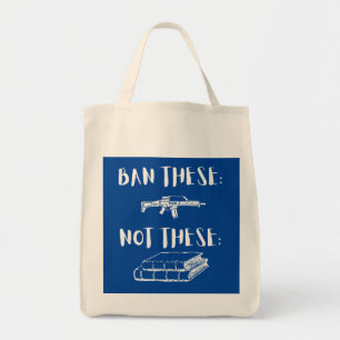 Ban Assault Rifles Not Books Tote Bag