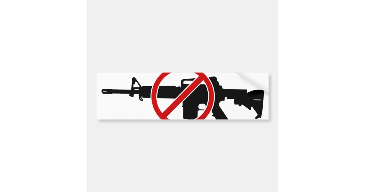 Ban Assault Rifles NOW! Bumper Sticker Zazzle