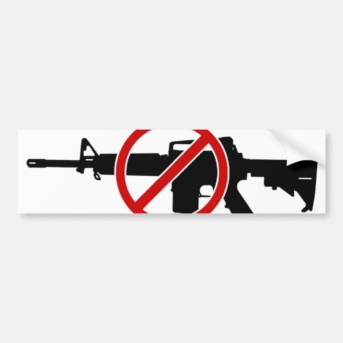 Ban Assault Rifles NOW! Bumper Sticker