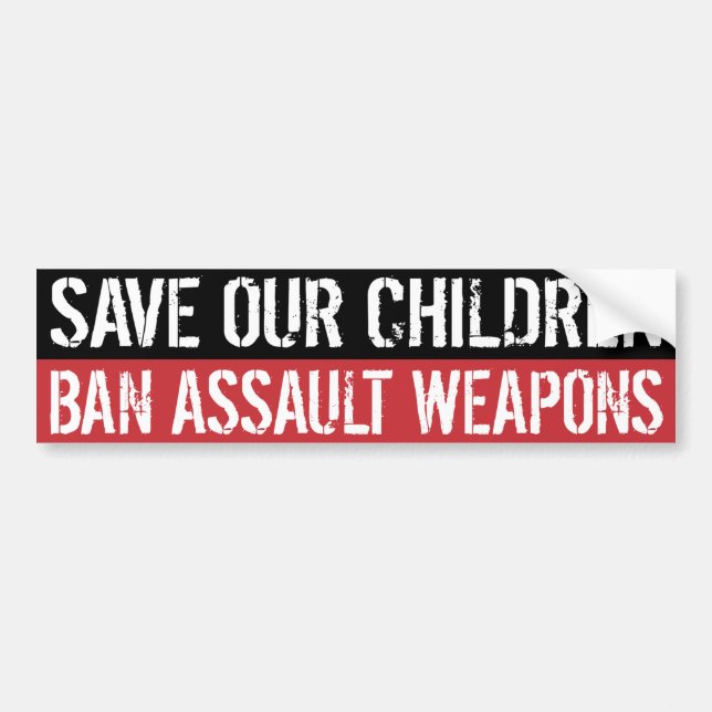 Ban Assault Weapons Bumper Sticker (Front)