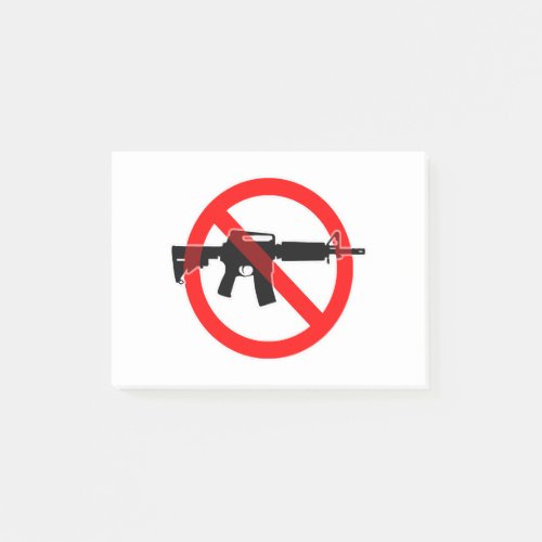 Ban Assault Weapons _ Circle Slash Post_it Notes
