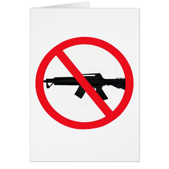 Ban Assault Weapons Greeting Cards