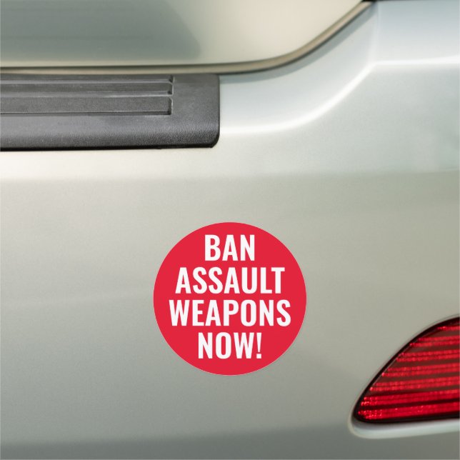 Ban Assault Weapons Now - Pro Gun Control Car Magnet (In Situ)