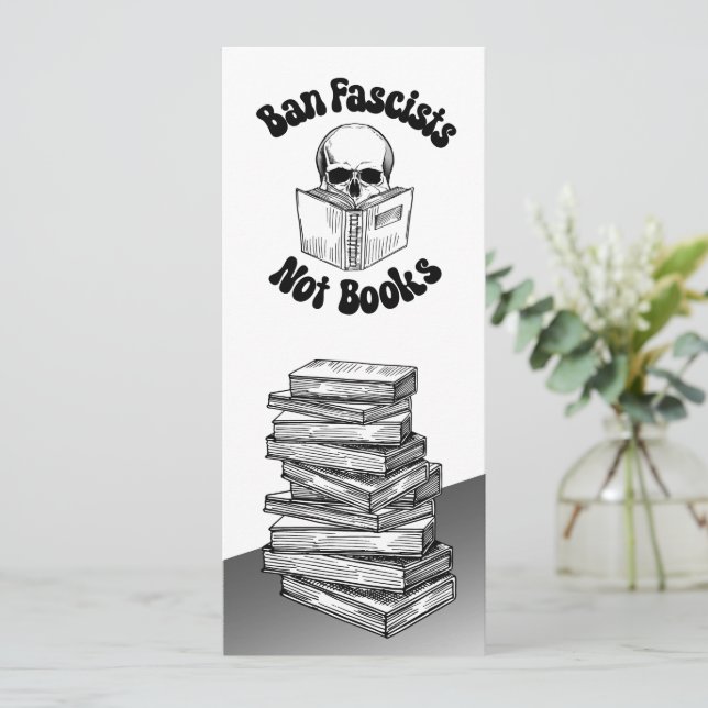 Ban Fascists Not Books Bookmark Save The Date (Standing Front)